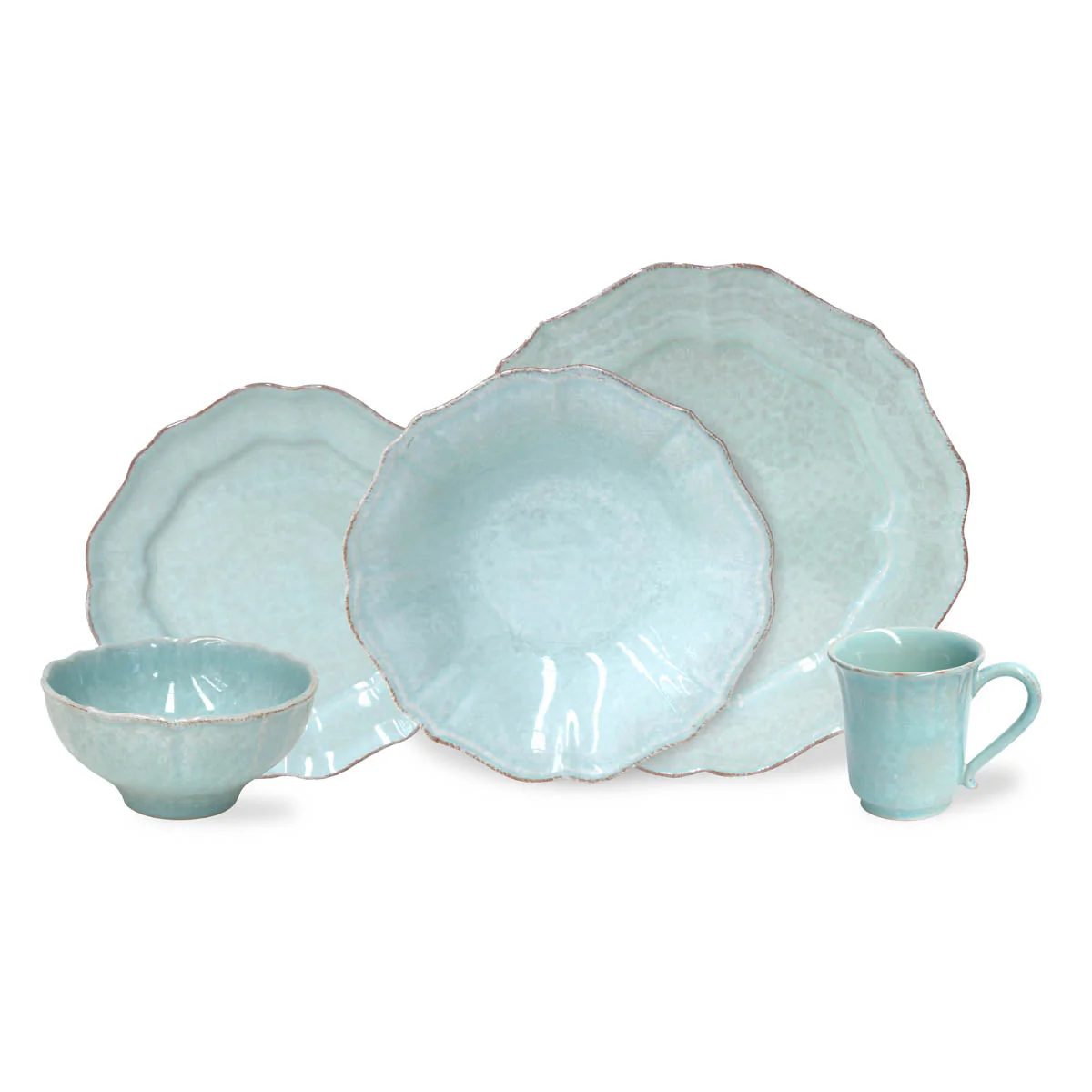 30-Piece Dinnerware Set with Mug Impressions, Casafina by COSTA NOVA