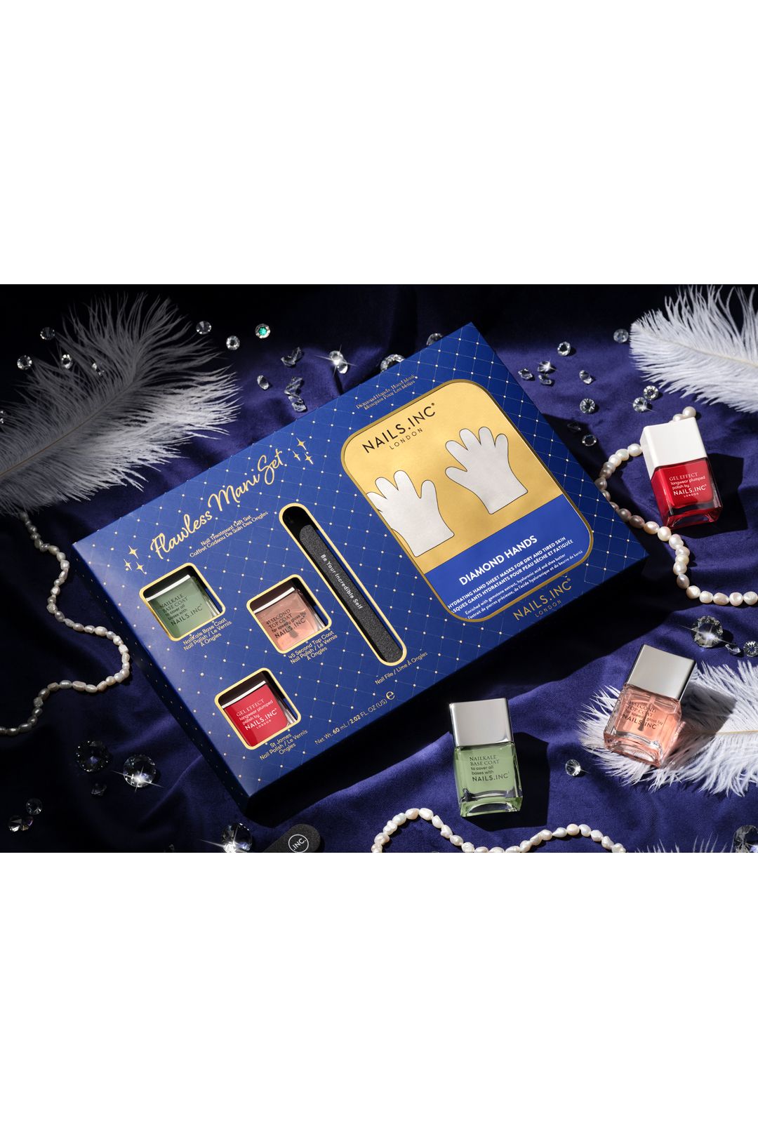 Nails Inc Dripping In Diamonds Flawless Mani Nail Treatment Gift Set