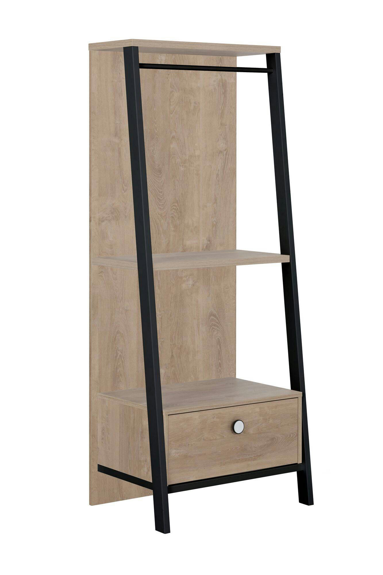 GAELLE - Portant 1 tiroir effet bois