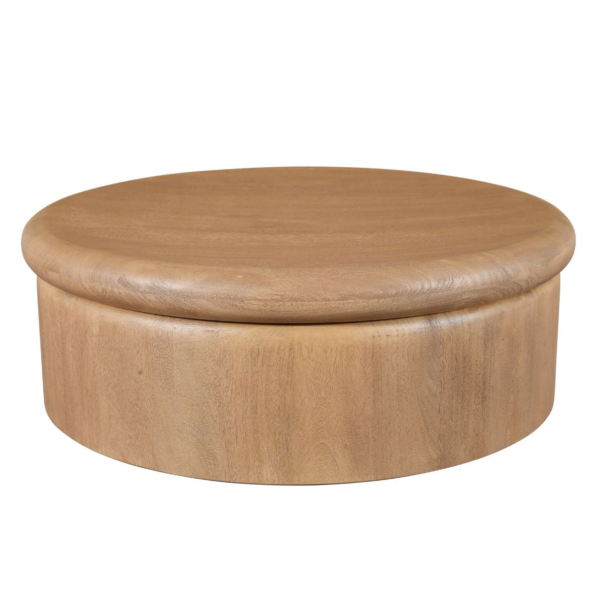 DÉJA Living Salontafel Rota - Rond Naturel Mangohout - 90x90x31cm