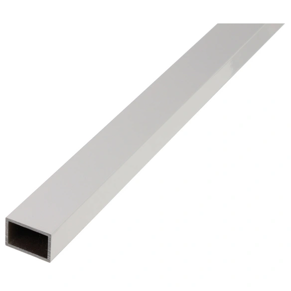 Rechteckrohr, 1000 x 50 x 20 x 2 mm, Silber, Aluminium