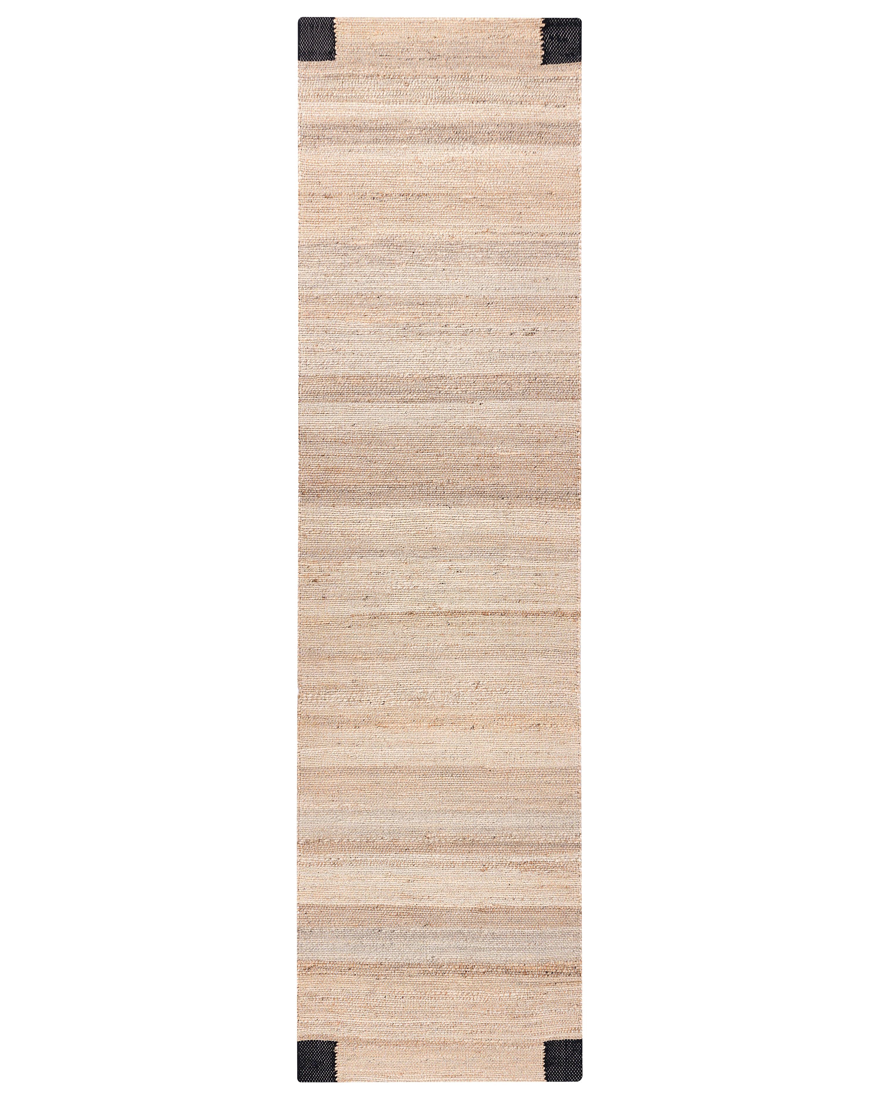 Rug AMRAVATI Black/ Beige 160 x 230 cm Jute