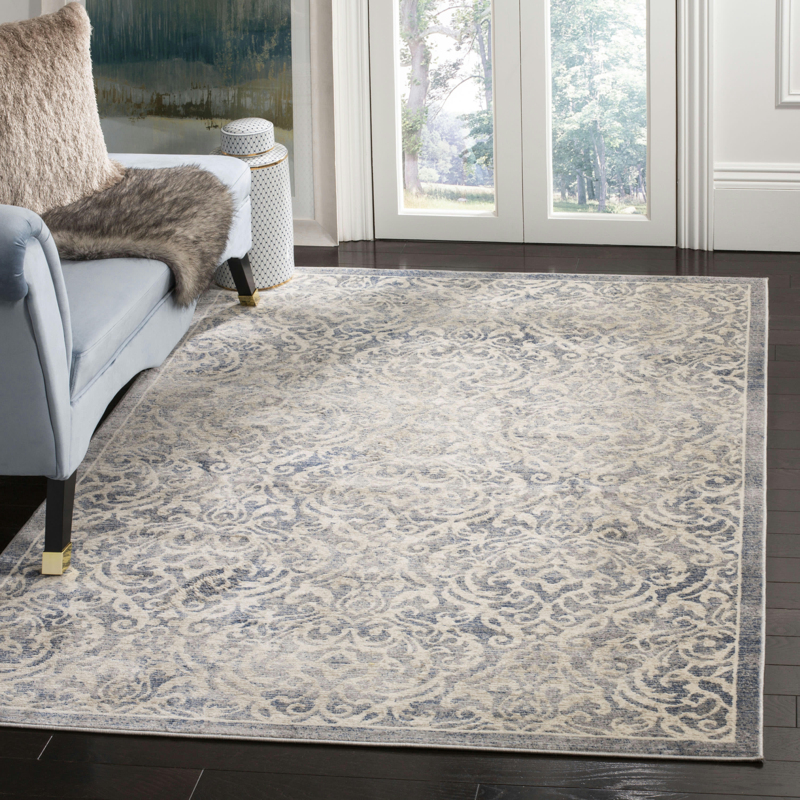 BRENTWOOD - Tapis d'intérieur en Gris & Naturel, 183 X 274 cm