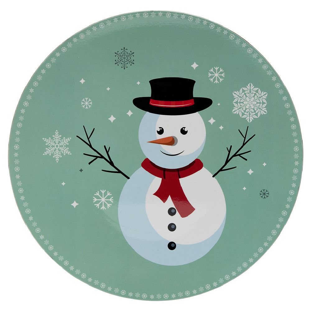 Sous assiette à motif bonhomme de neige Ø33 cm