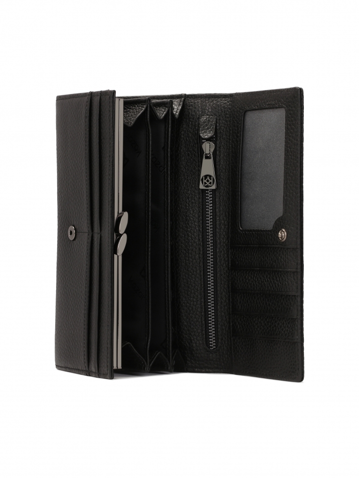 Large rectangular wallet with embossed design