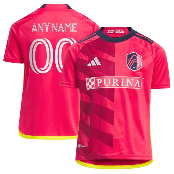 St. Louis City SC adidas Youth 2024 CITY Kit Replica Custom Jersey - Red