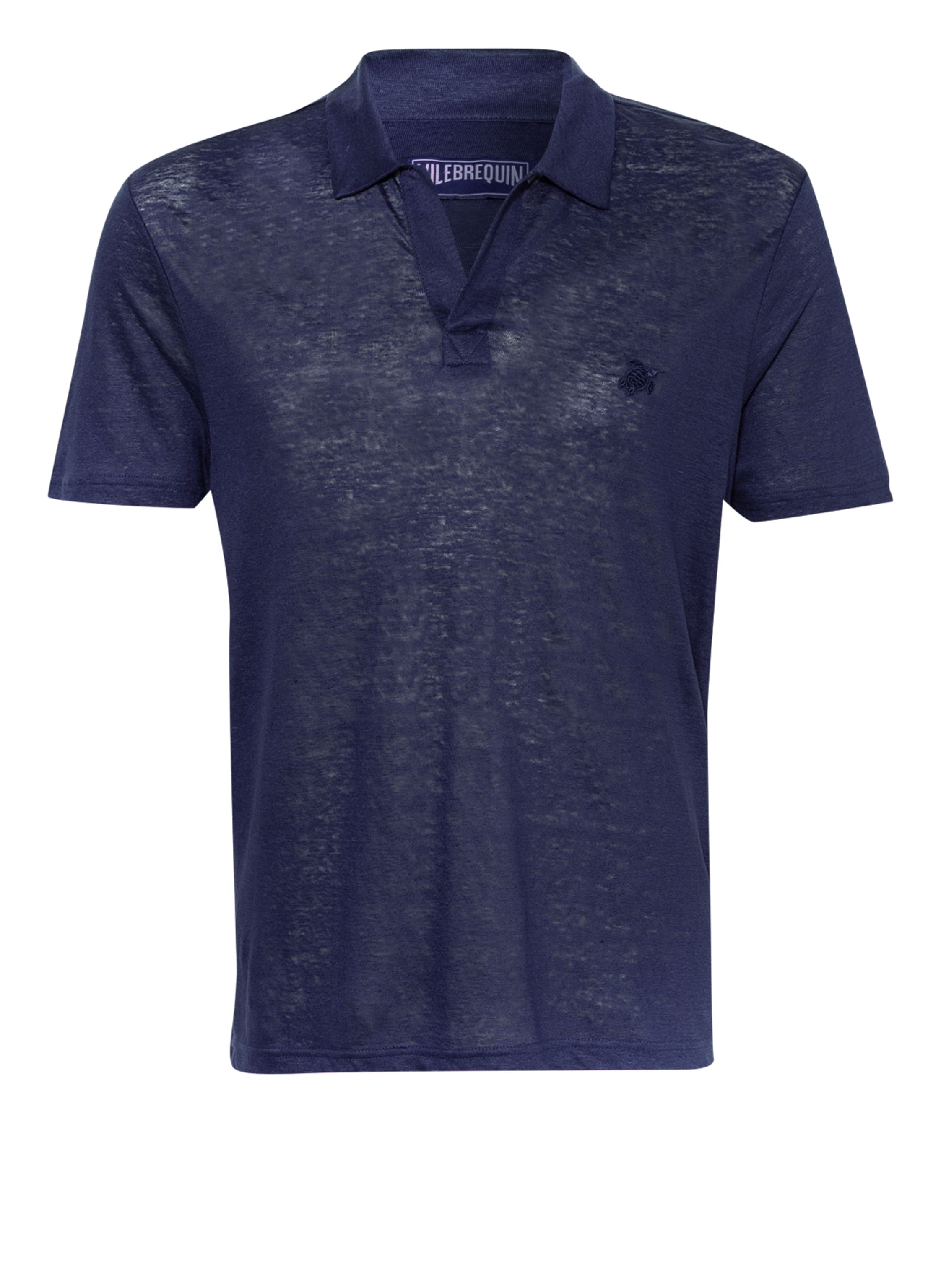 VILEBREQUIN Leinen-Poloshirt PYRAMIDE