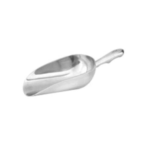 Trenton 12 x Scoop with Round Bottom 1000ml / 35oz - Aluminium Ice / Ingredients / Serving