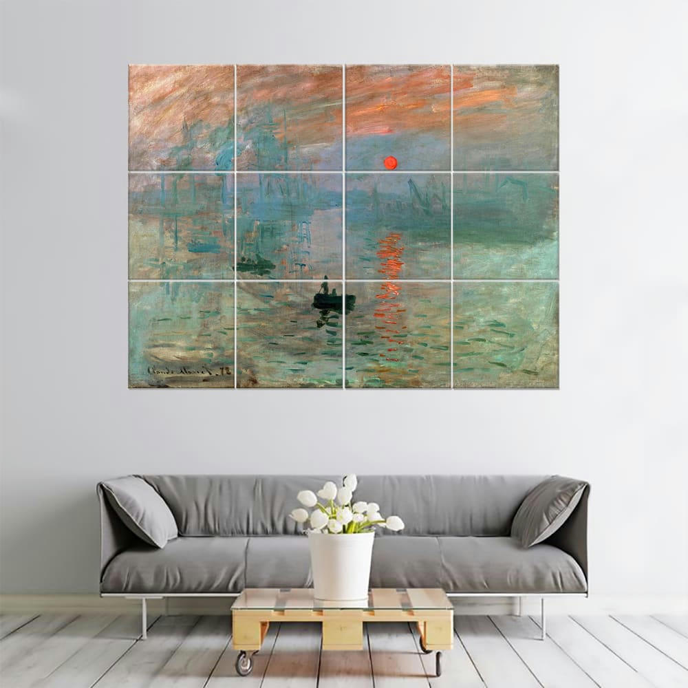 - Tableau impression Soleil Levant - Claude Monet 150x200cm