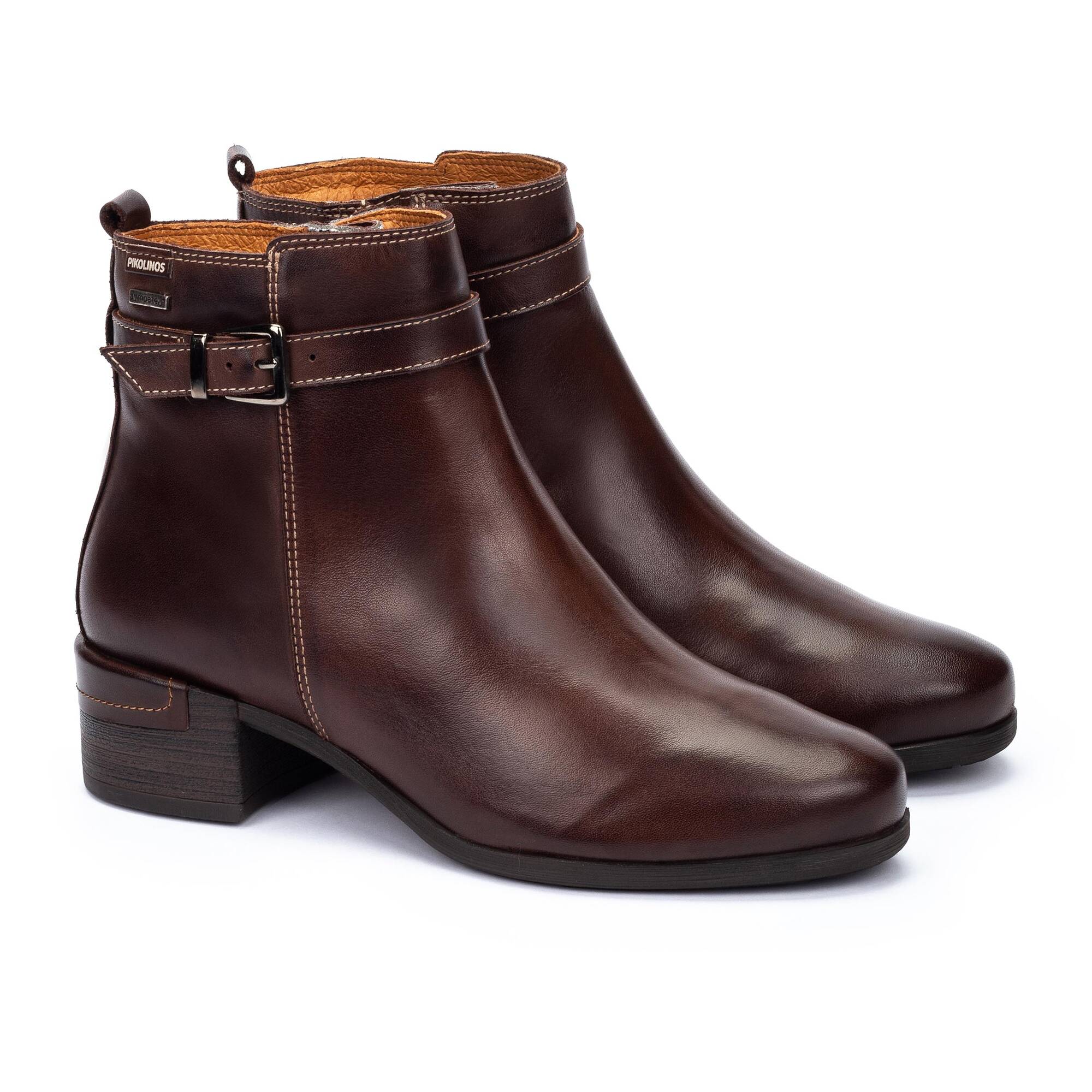 MALAGA - Botines de tacón con tecnología waterproof para mujer.