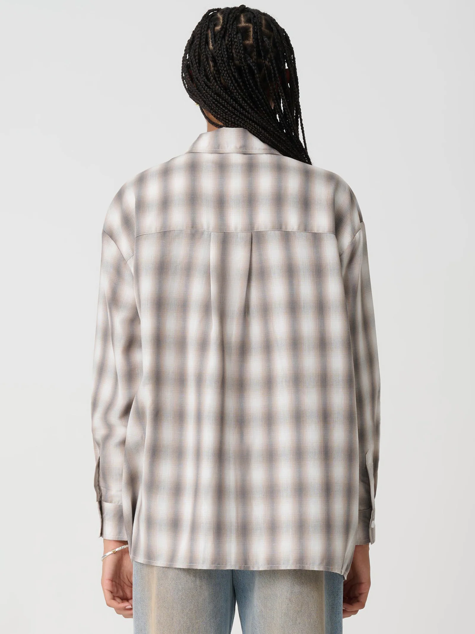Blend Check Oversized Shirt