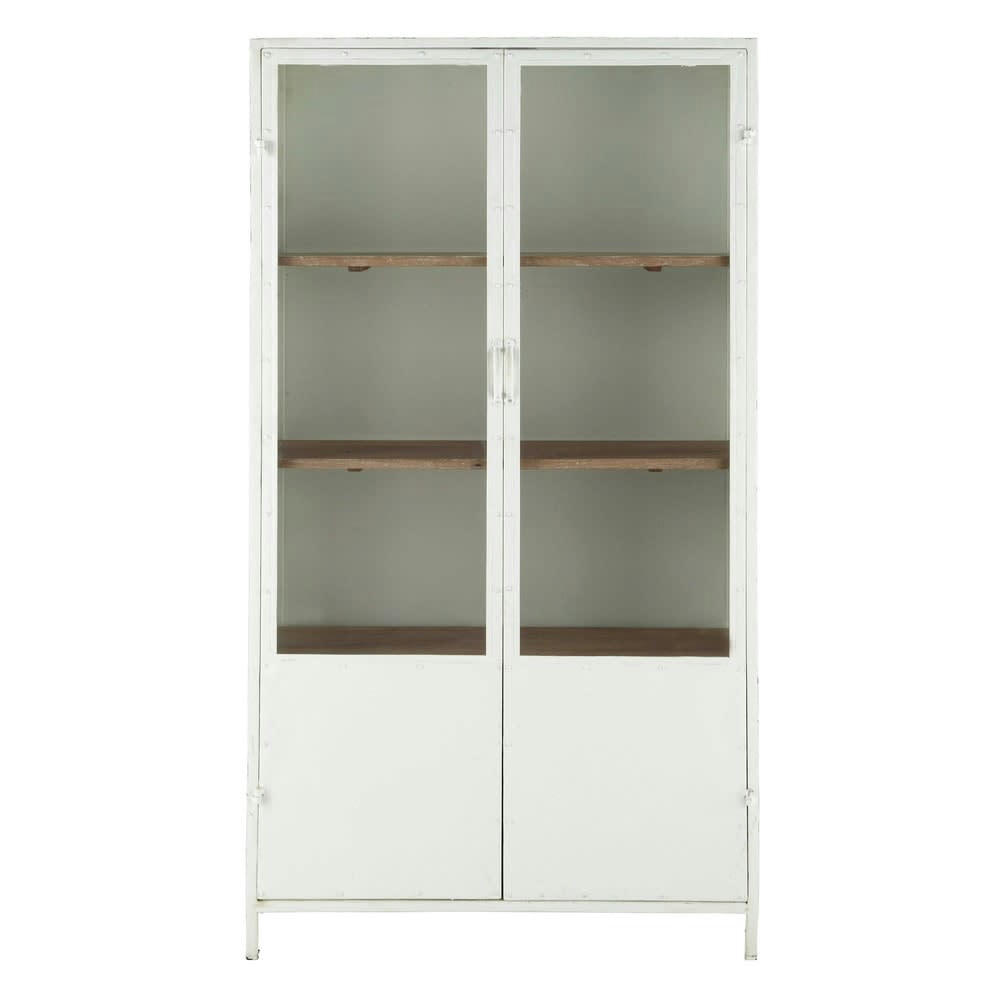 Copernic - Vitrine en métal blanche