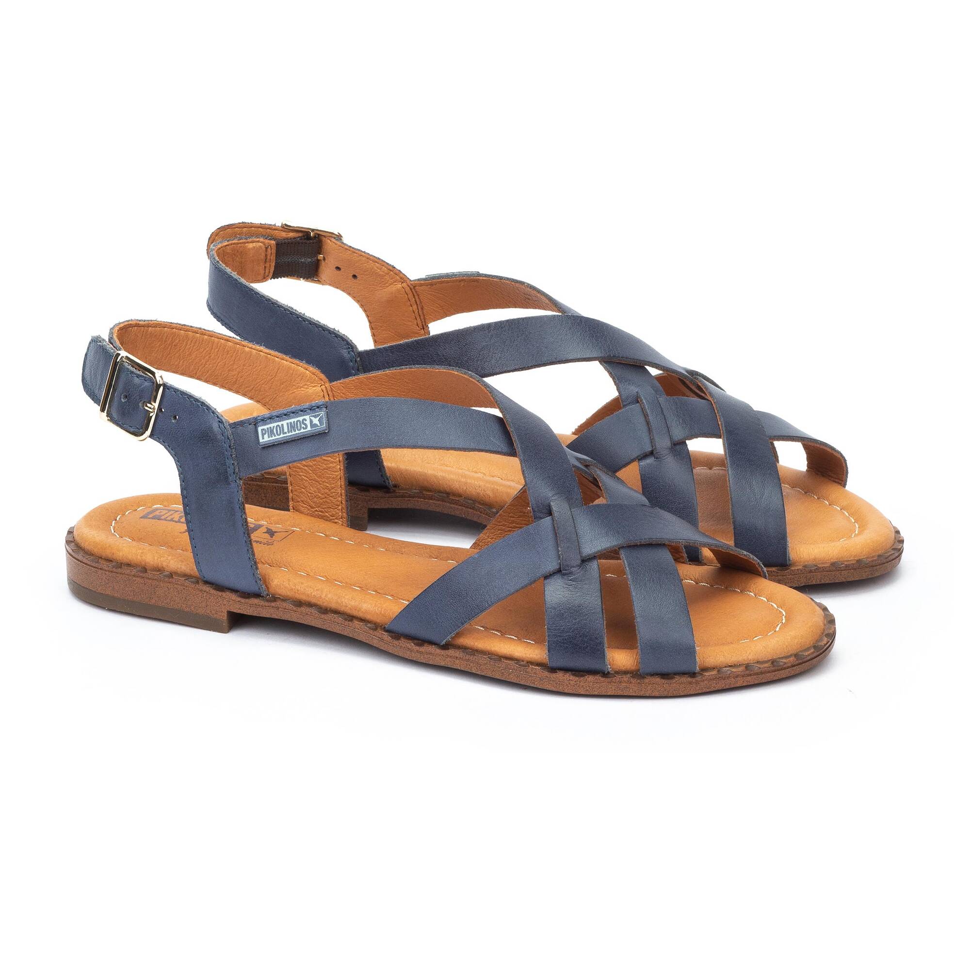 ALGAR - Sandalias planas con hebilla para mujer