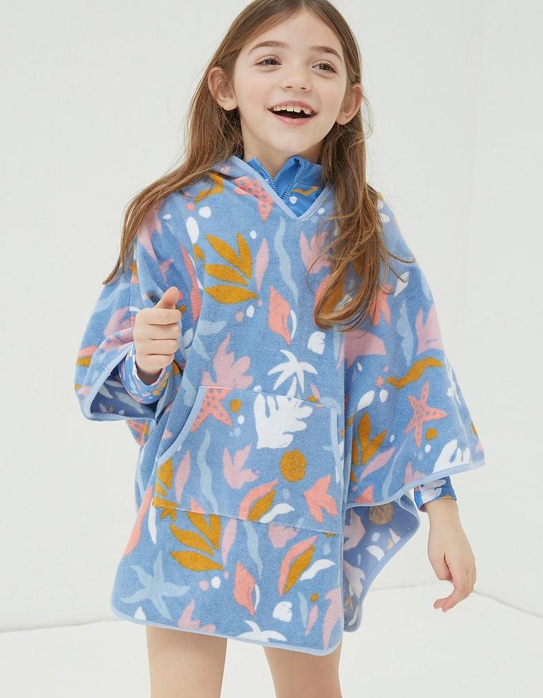 Sea Scape Towelling Poncho