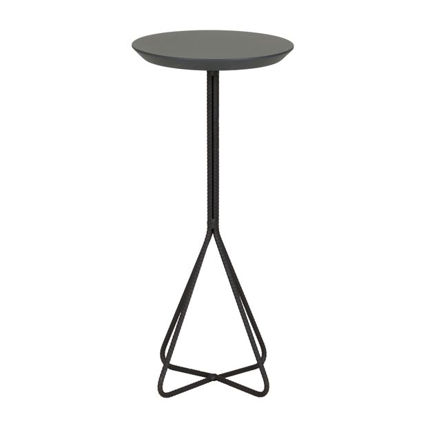 MESA LATERAL ALTA REDONDA 30 CM CONSTRUCTION