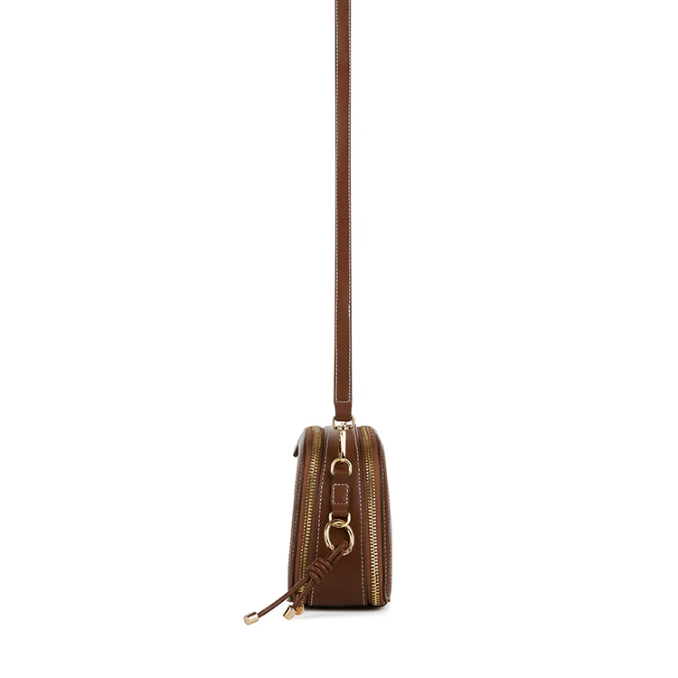 The Emmy - Hazelnut Vegan Leather Crossbody Bag