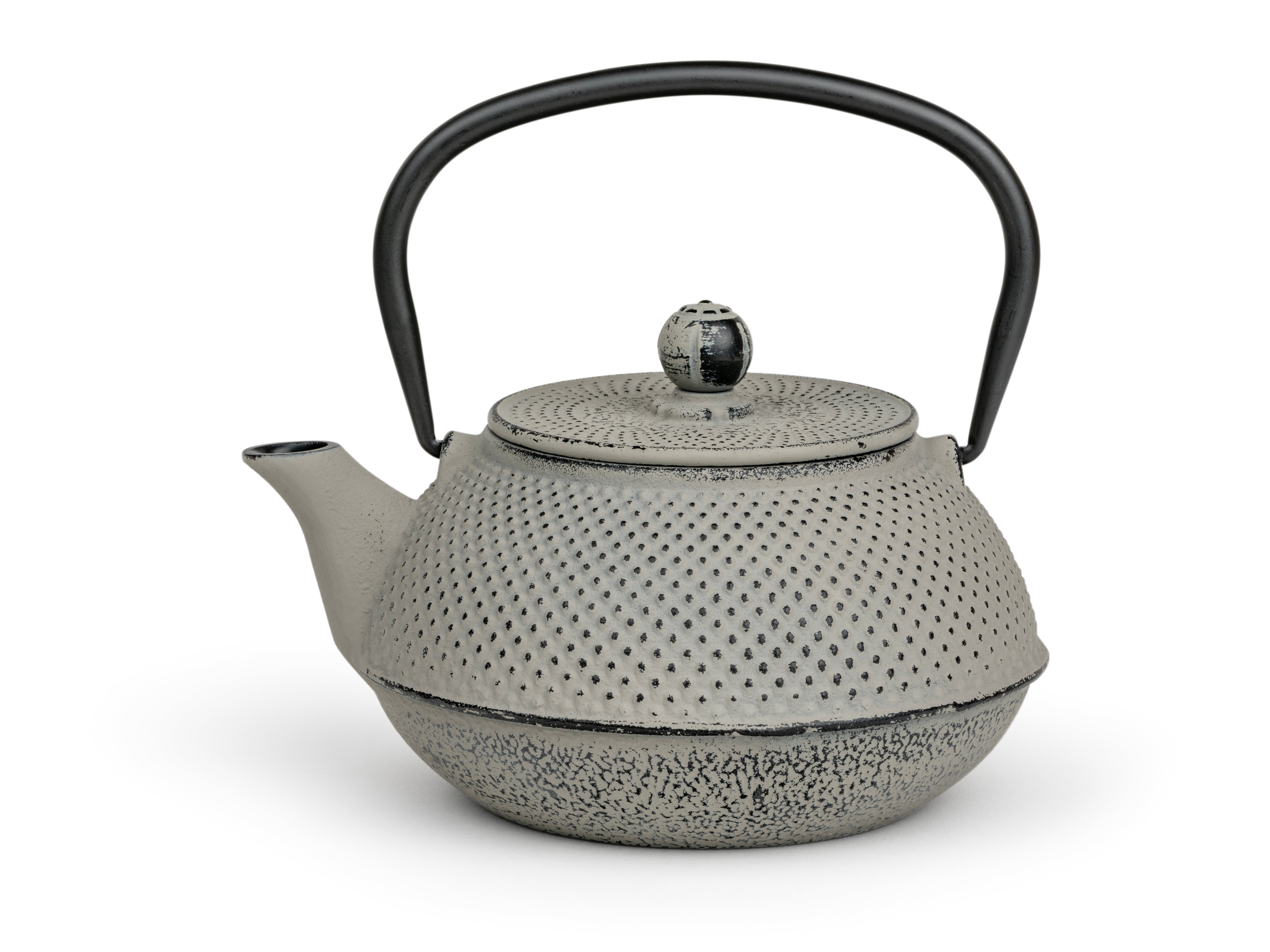Bredemeijer - Gietijzeren theepot Jang - 0,8 liter - Betongrijs - Met filter