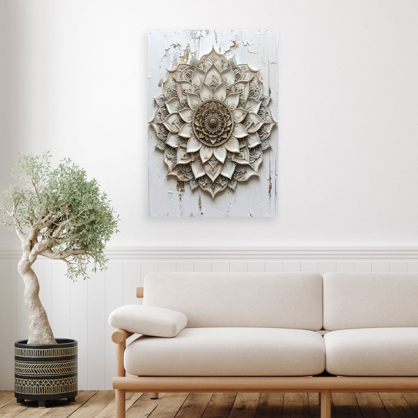 Obraz do salonu sypialni biura hotelu, Mandala Zen Spa Orientalny 20x30
