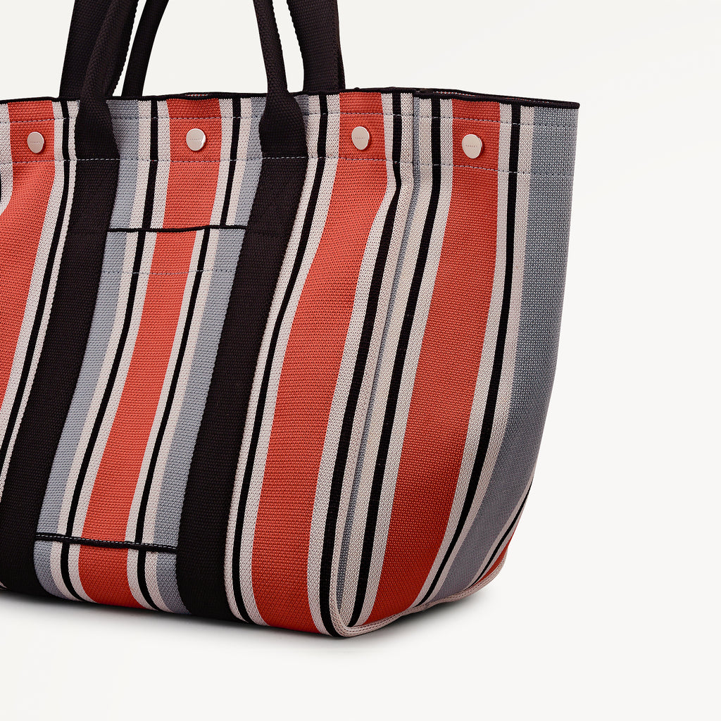 Hadleigh Place - Cabana Stripe - Large Open Top Tote