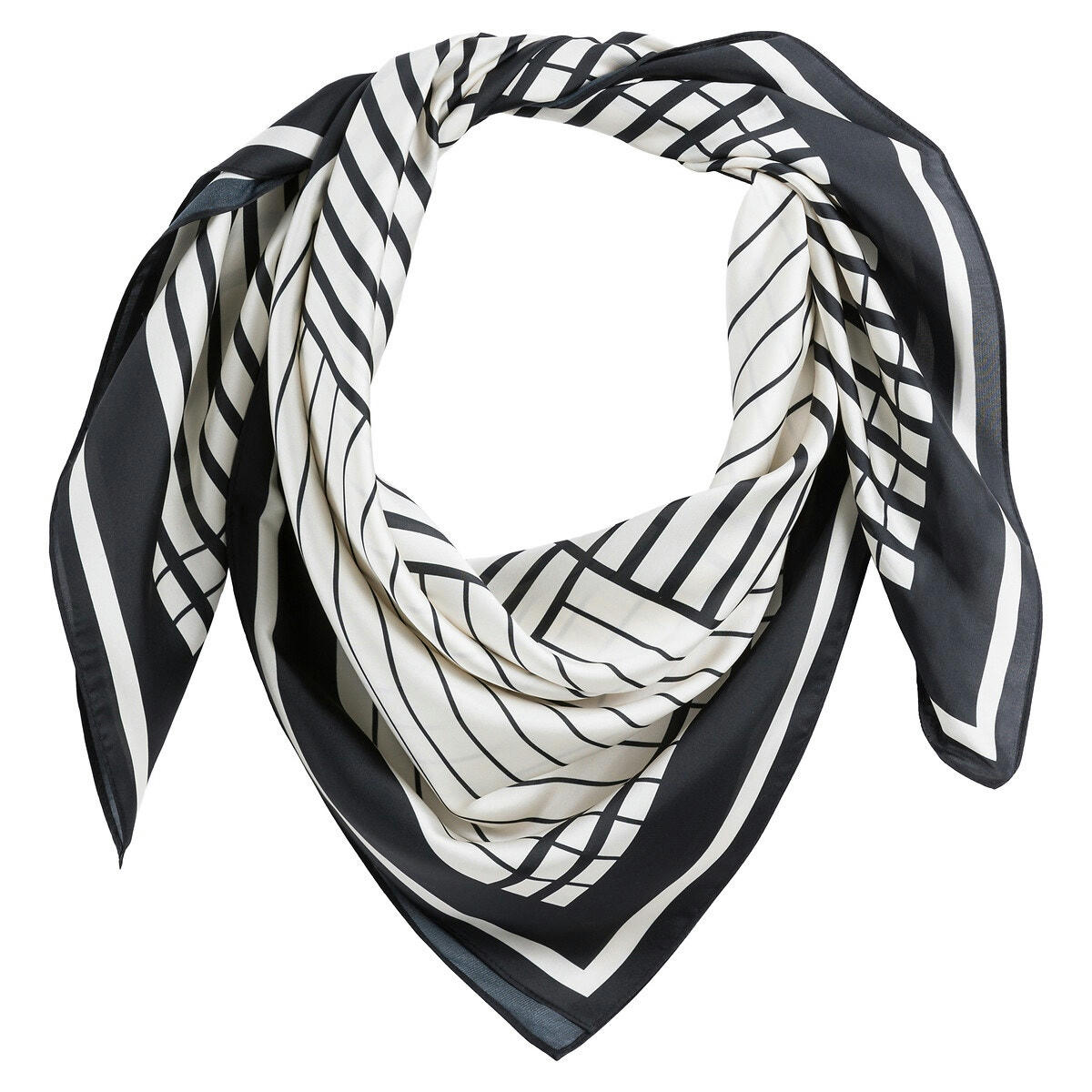 Foulard imprimé à rayures