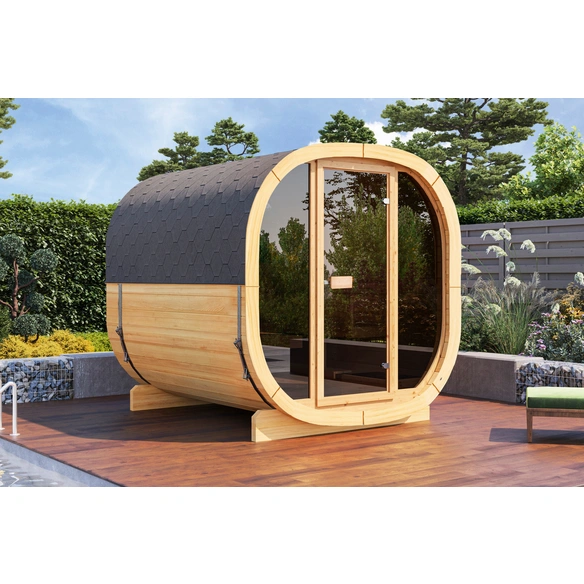 Gartensauna »Colm 2123«, BxHxT: 210 x 210 x 230 cm, Fichtenholz, für 4 Personen