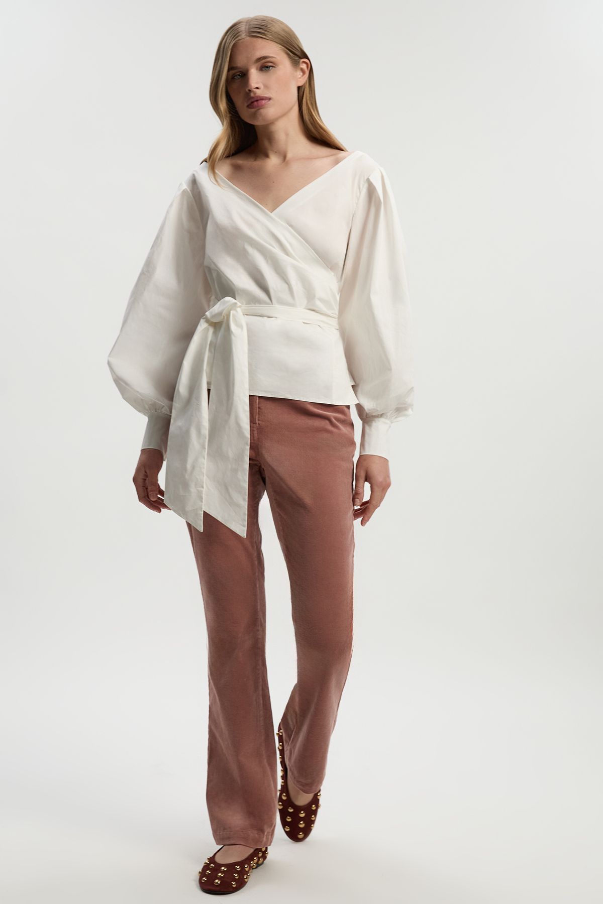 KarenMillen Stretch Cord Kickflare Jean