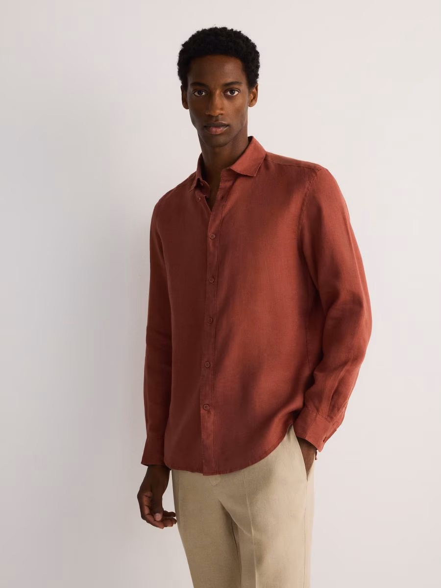Regular Fit Linen Shirt