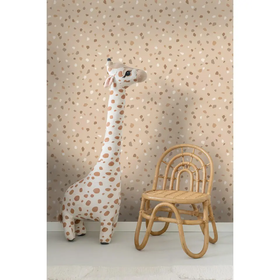 ESTAhome behang terrazzo lichtbeige - 50 x 900 cm