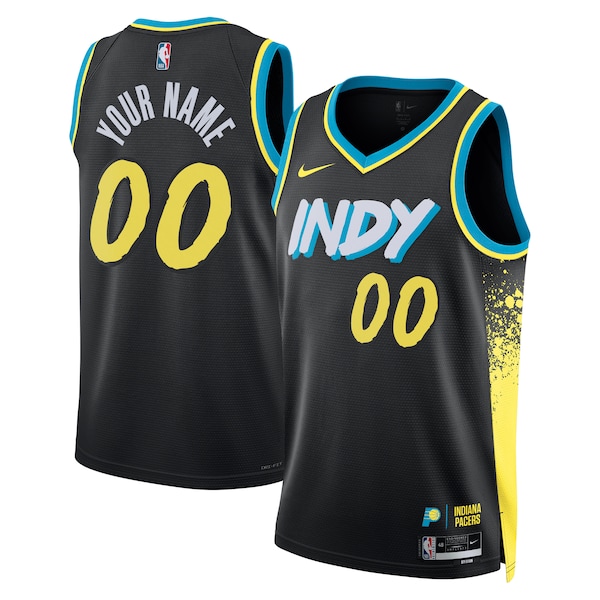 Indiana Pacers Nike Unisex 2023/24 Custom Swingman Jersey - Black - City Edition