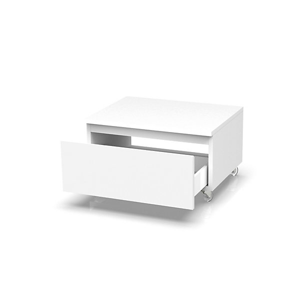Commode ASTRA blanc avec roues
