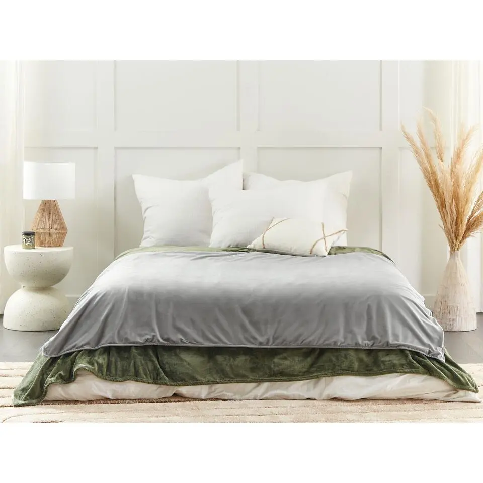 RHEA - Verzwaringsdeken hoes - Grijs - 120 x 180 cm - Polyester