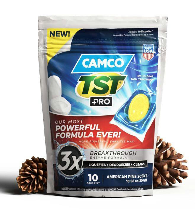 Camco TST PRO Breakthrough Enzyme Formula RV Toilet Treatment, Drop-Ins, 10-pk