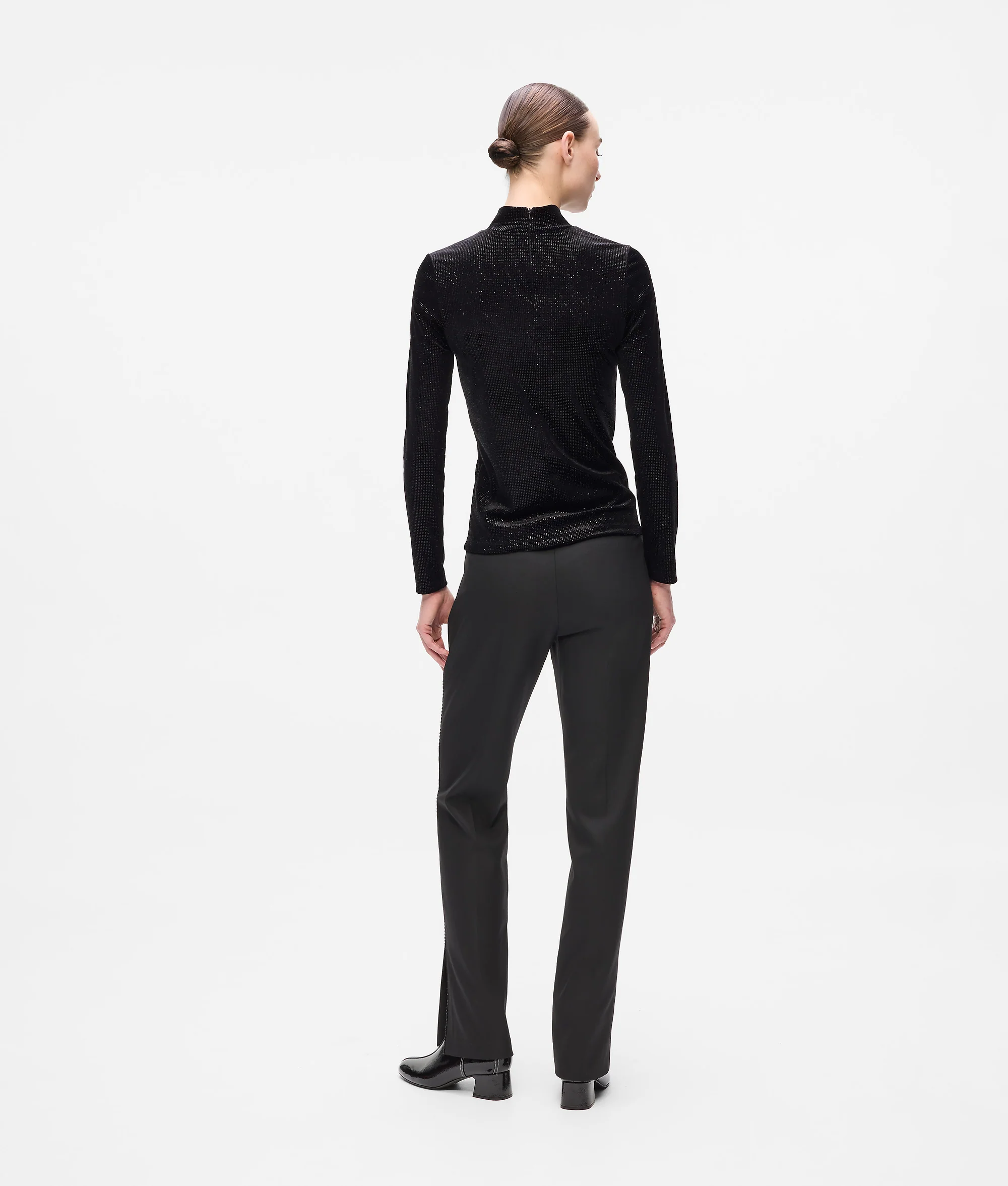 Top en velours scintillant