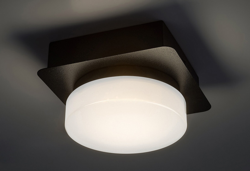 Spot kwadratowy czarno-biały Attichus LED 5W biały neutralny IP44 Rabalux