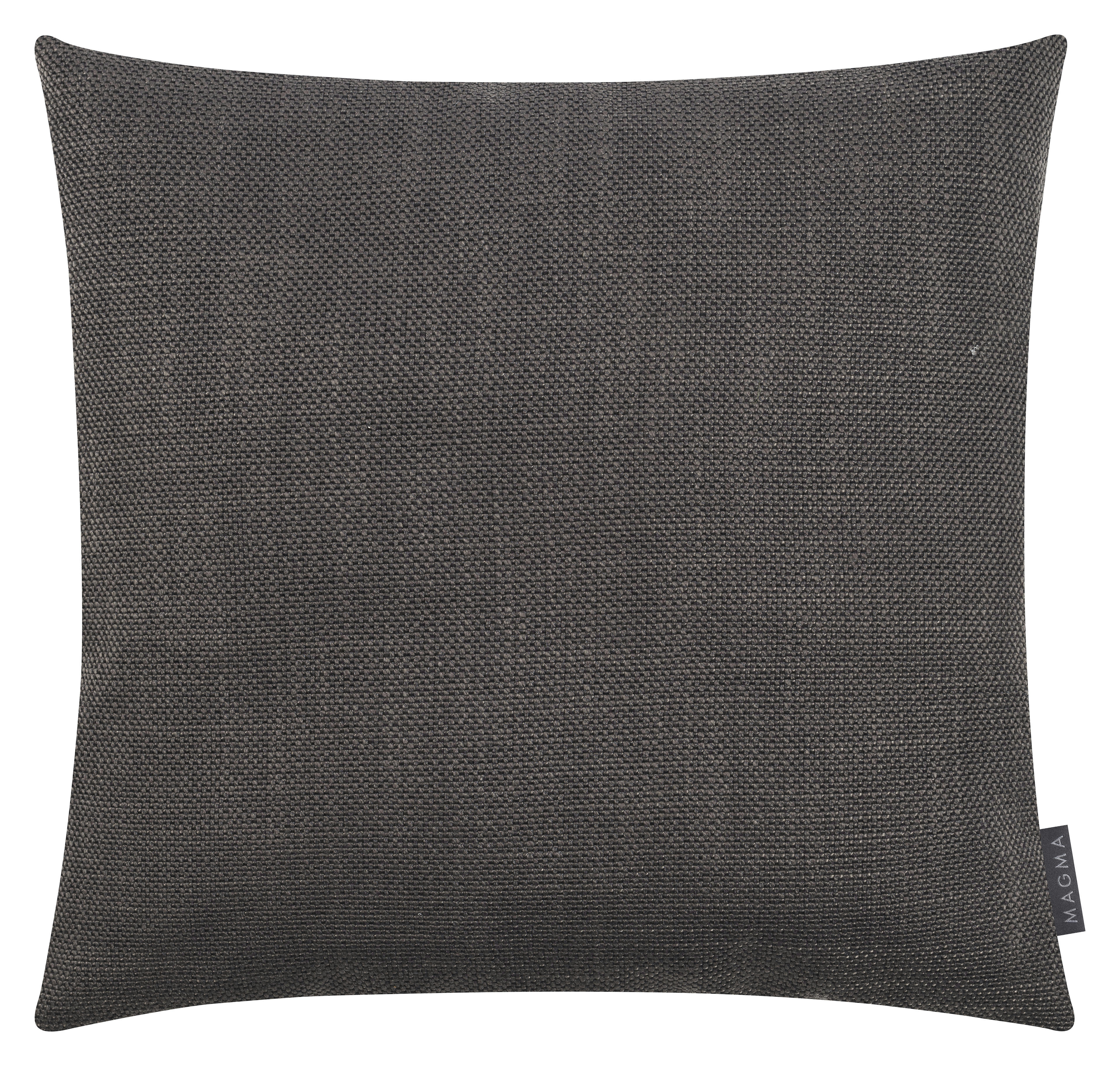 AUSTIN - Housse de coussin jacquard uni anthracite 50x50