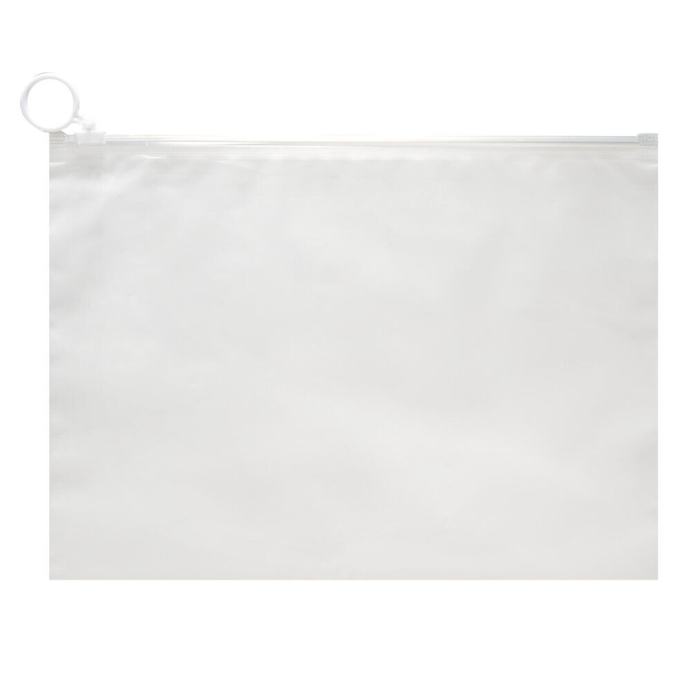 Sac de rangement waterproof x5 plastique zippé blanc transparent 18x25cm