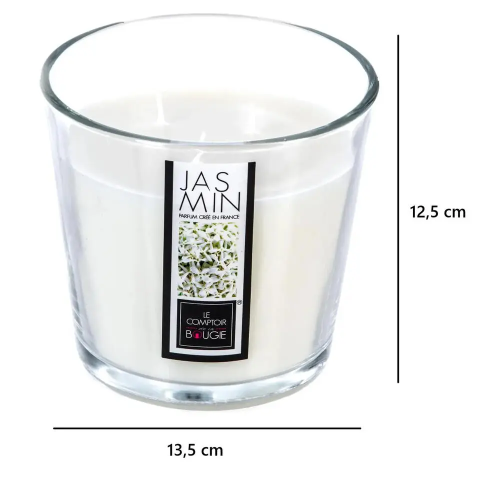 Atmosphera Candles Geurkaars glas - jasmijn aroma - 40 uur