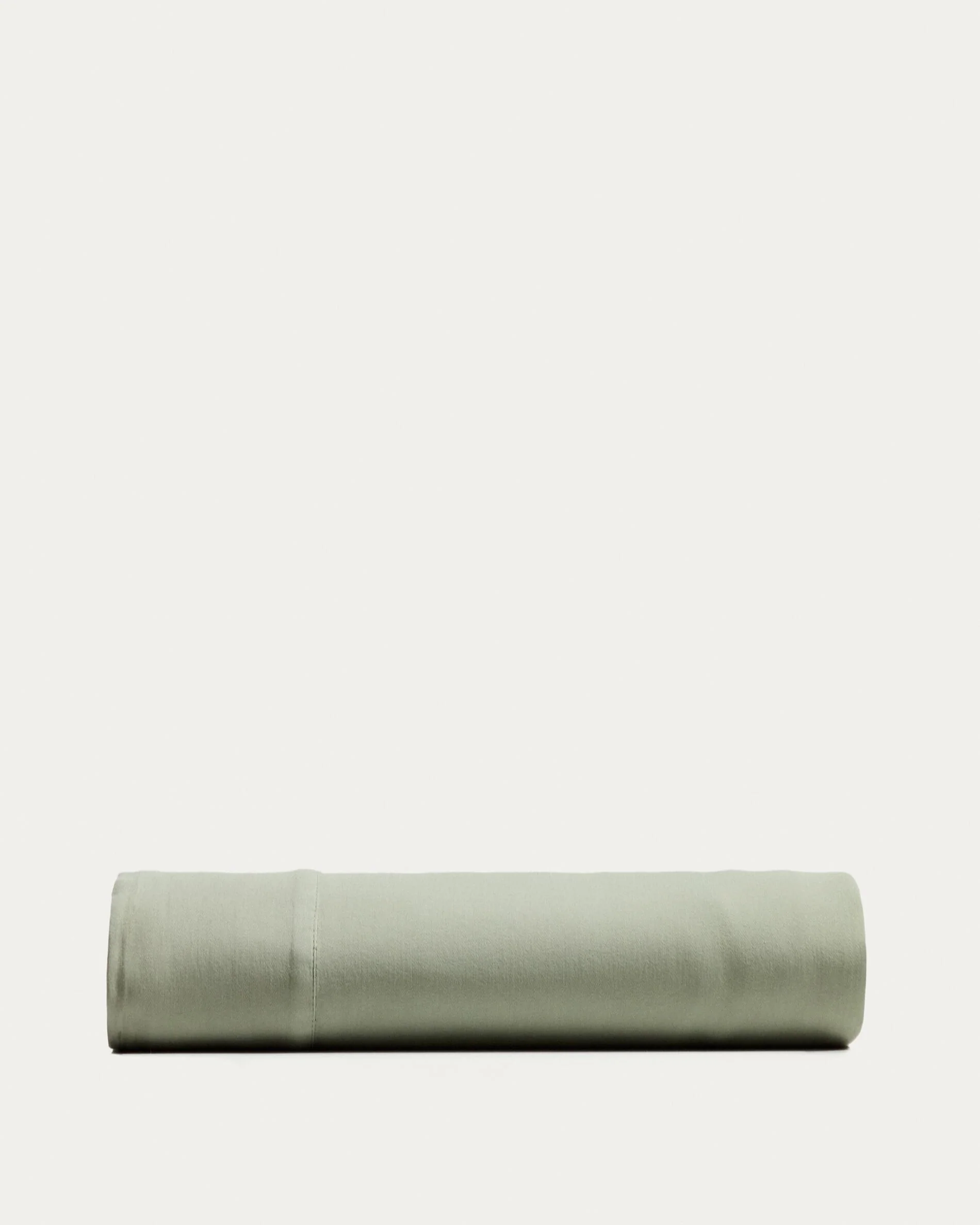 Sirale 100% cotton sateen top sheet with washed green finish for 180cm bed