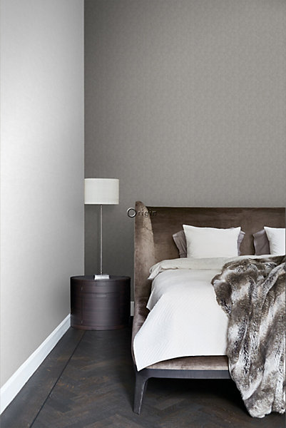 Origin Wallcoverings papier peint tissage à chevrons taupe 53 cm x 10.05 m