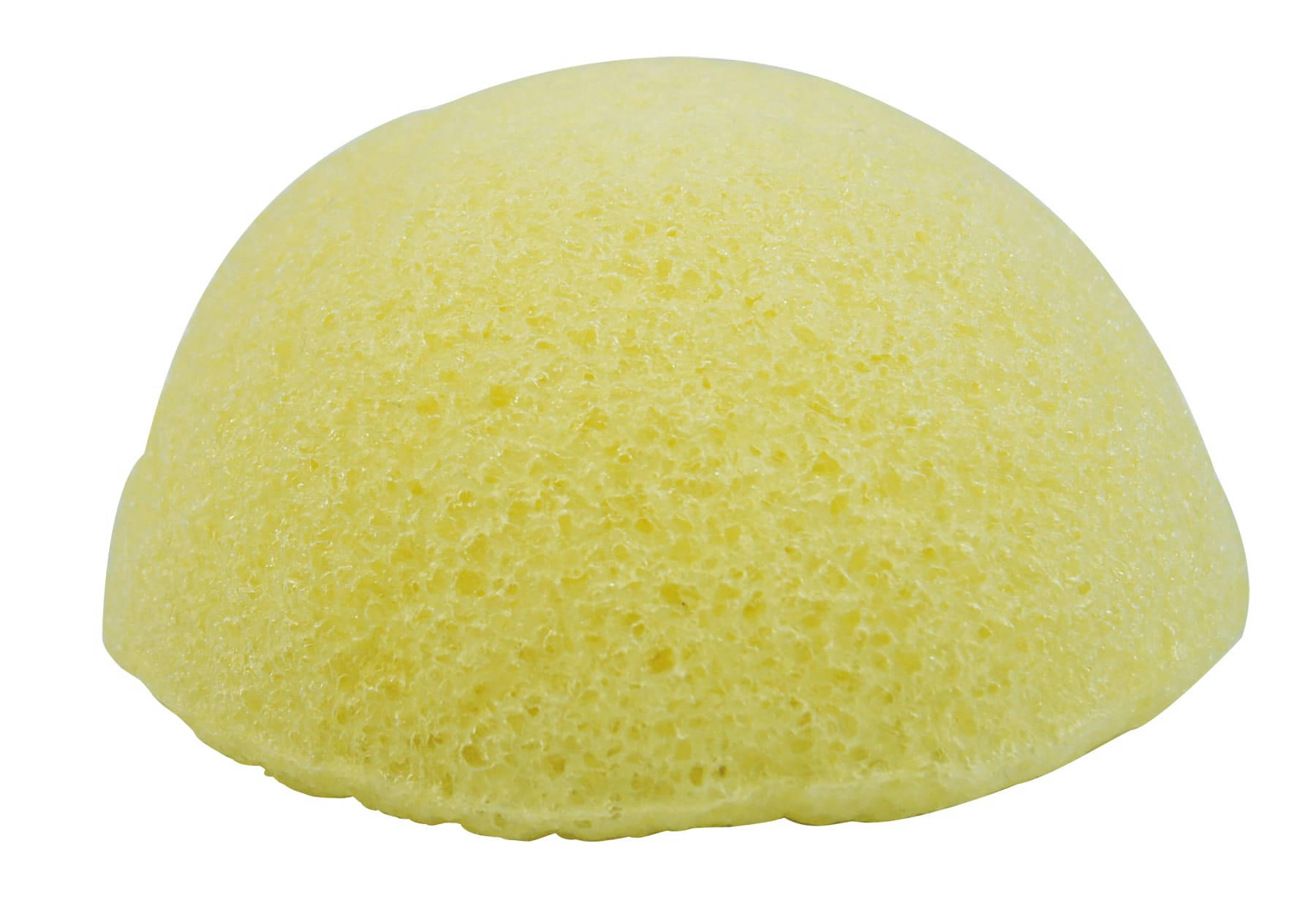 BEAUTE & BIEN-ETRE - Éponge au Konjac 100% Naturelle Enrichie au Citron forme Demi-lune