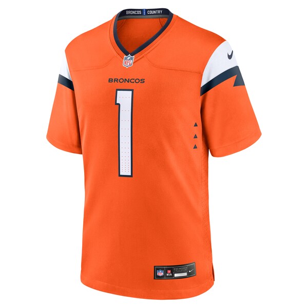 Denver Broncos Nike #1 Dad Game Jersey - Orange
