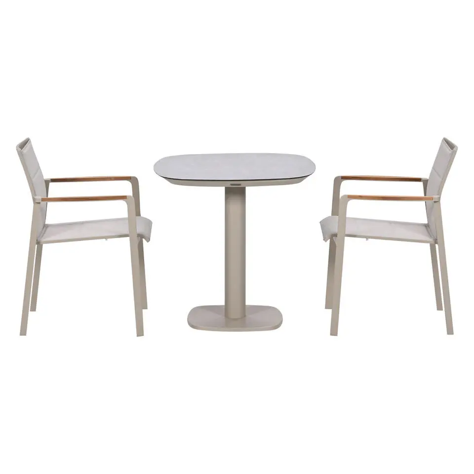 Taste by 4 Seasons Cortina tuinset 3-delig latte - Manolo 75x75cm