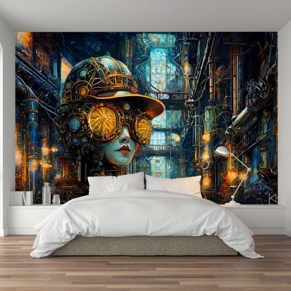 Feeby Fototapeta, Kobieta Abstrakcja Steampunk 150x105