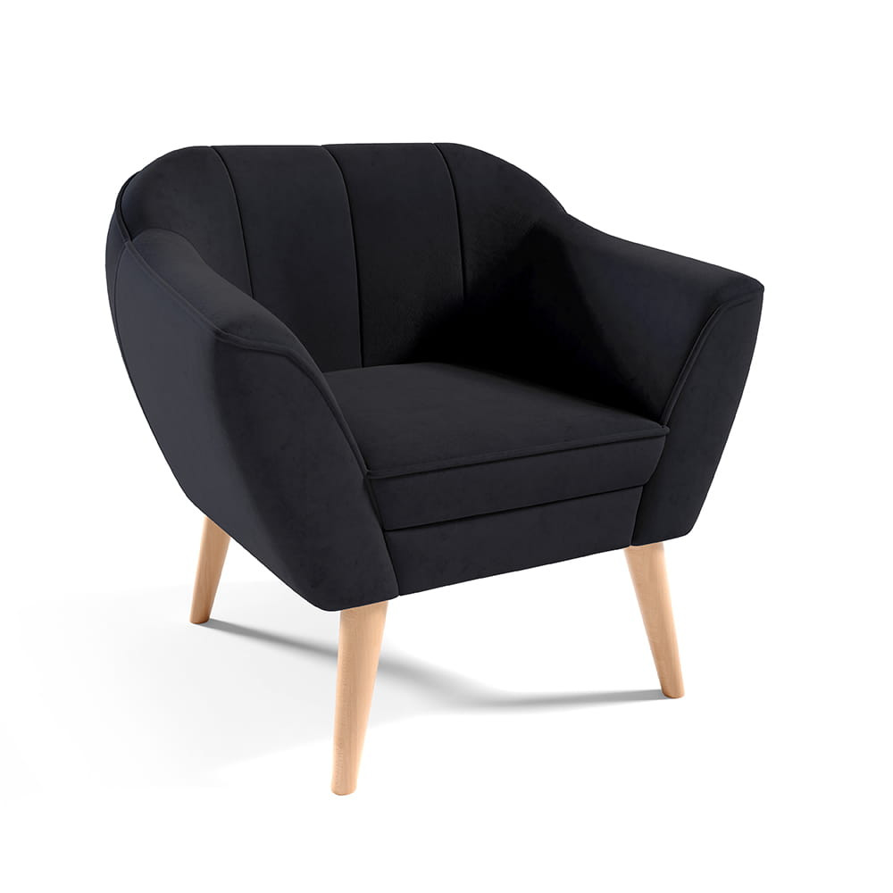 Fotel Fendi Velutto 20 skandynawski