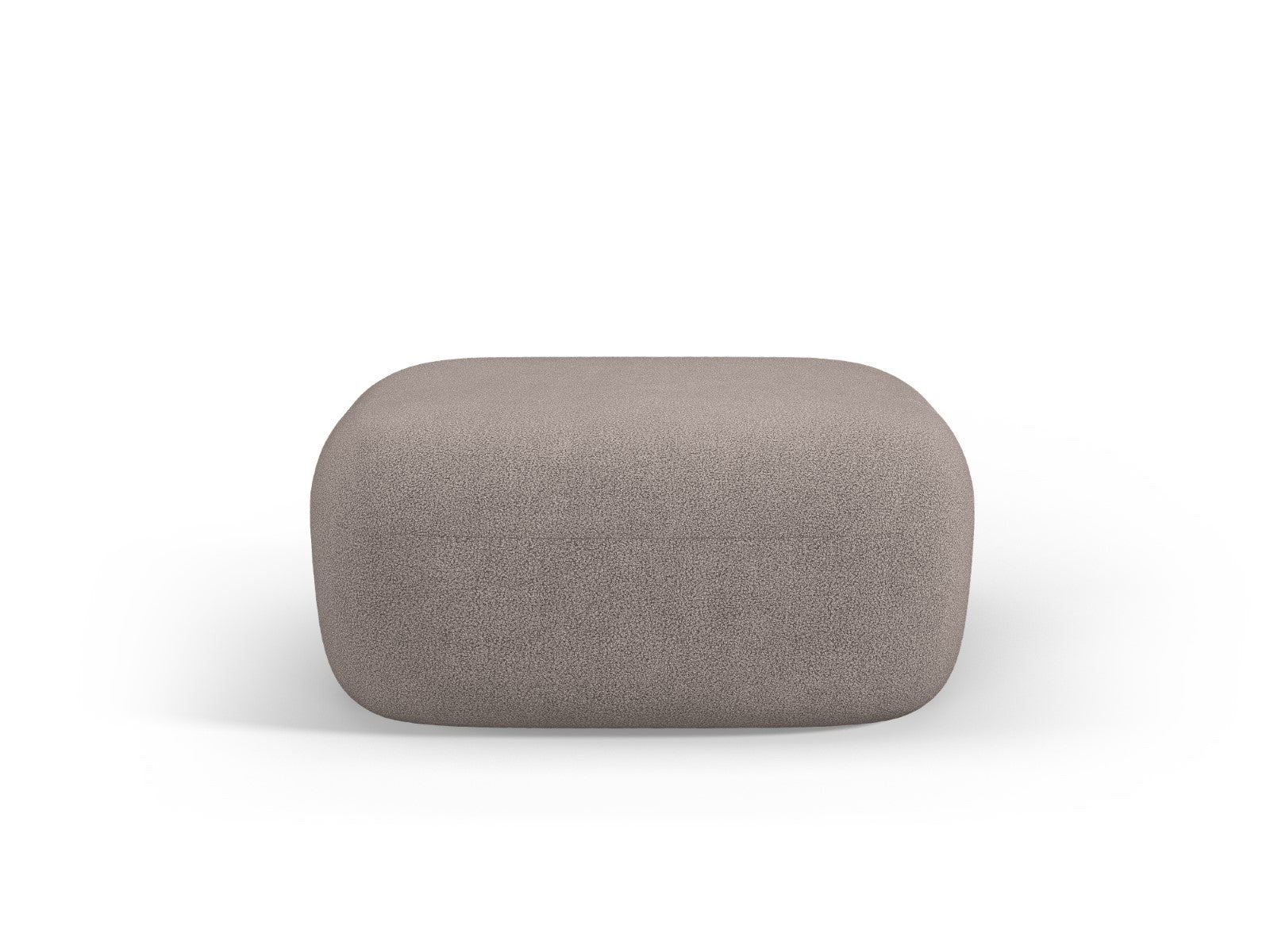 Micadoni Poef Jenny boucle, lichtbruin - 88x90x40cm