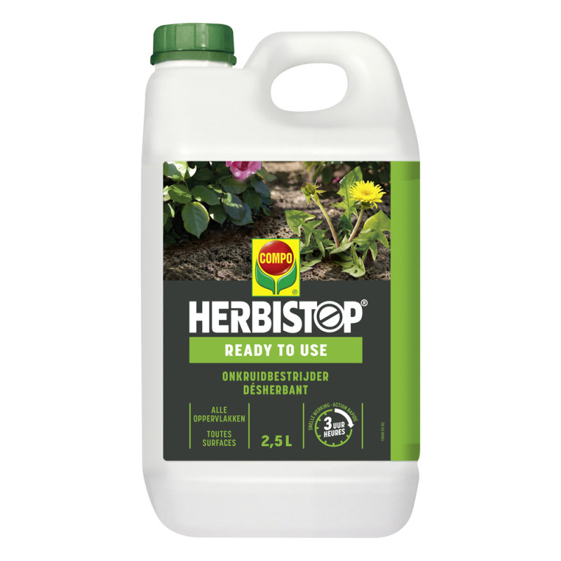 Désherbant Herbistop Ready toutes surfaces prêt-à-l'emploi 2,5 L COMPO