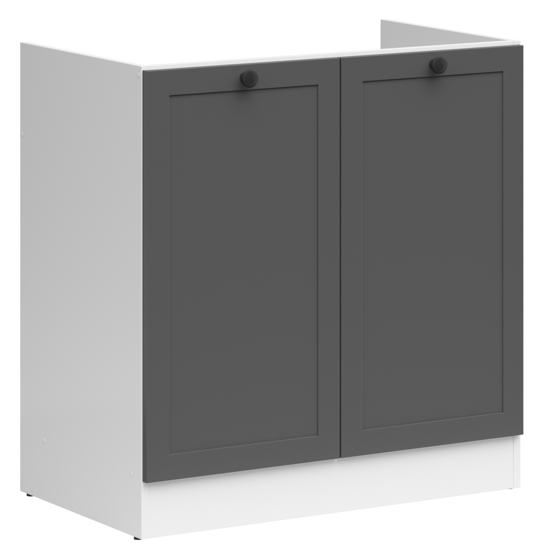Szafka kuchenna pod zlewozmywak Junona Line 80 cm grafit