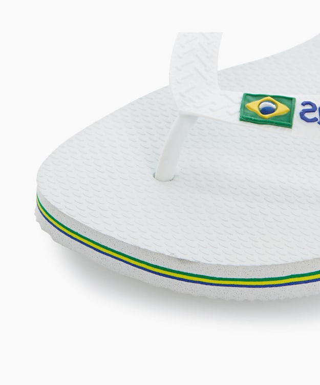 Brasil Flip Flops White - Havaianas Brazil Flag Flip Flops
