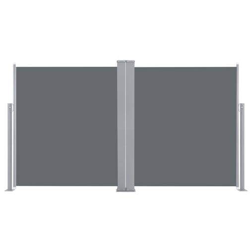 NNEVL Patio Retractable Double Side Awning 170x600 cm Anthracite