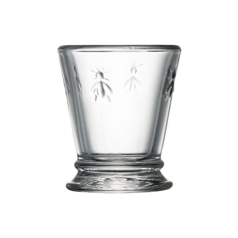 SET DE 6 SHOOTERS, ABEILLE - Verrine  en verre transparent - lot de 6